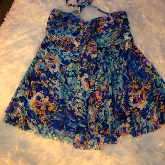 Vibrant Multicolor Strapless tankini - Picture 15 of 15